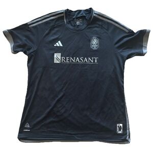 Adidas Nashville SC Black Authentic 2023/24 Jersey‎ Men's Size: 2XL NWT
